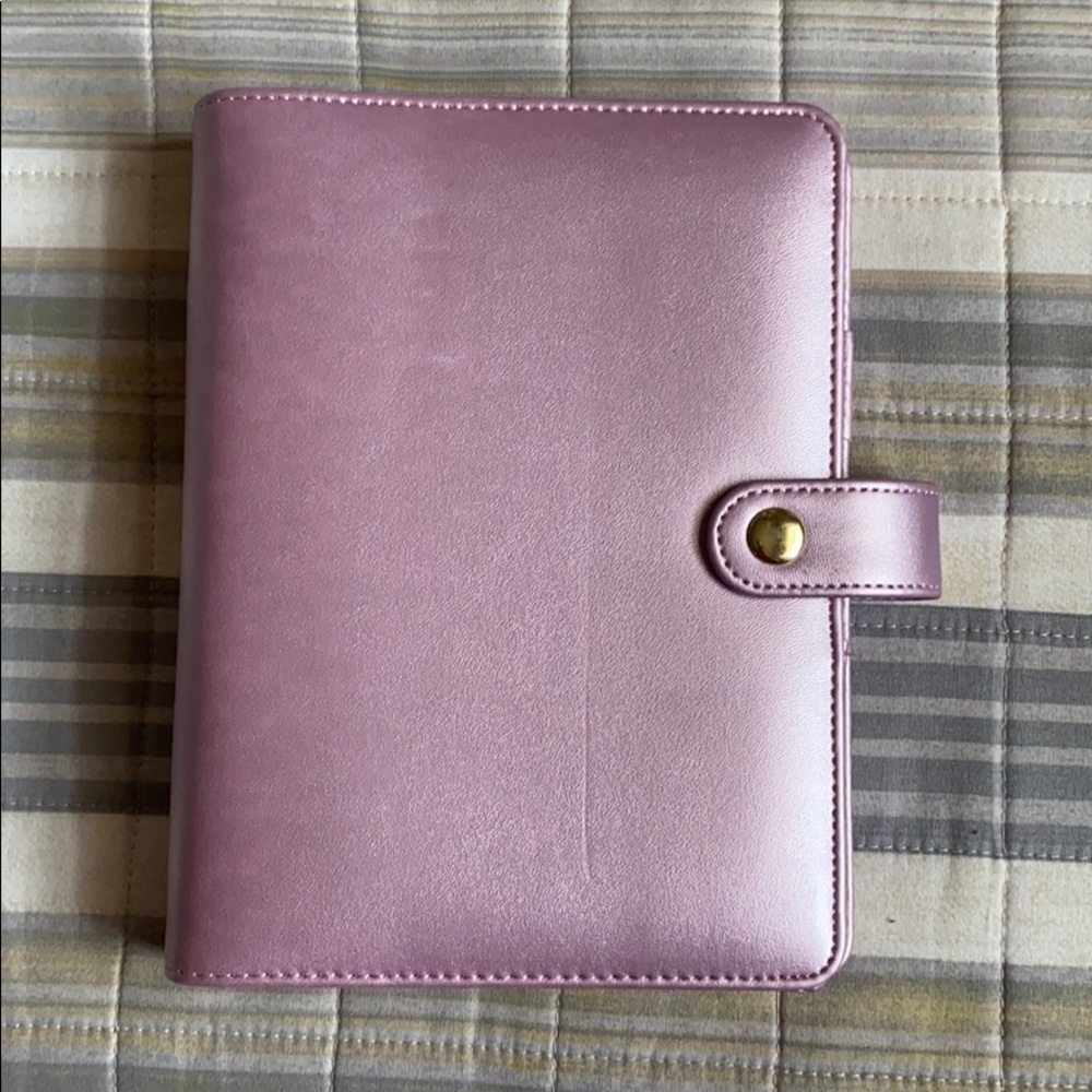 rose gold planner